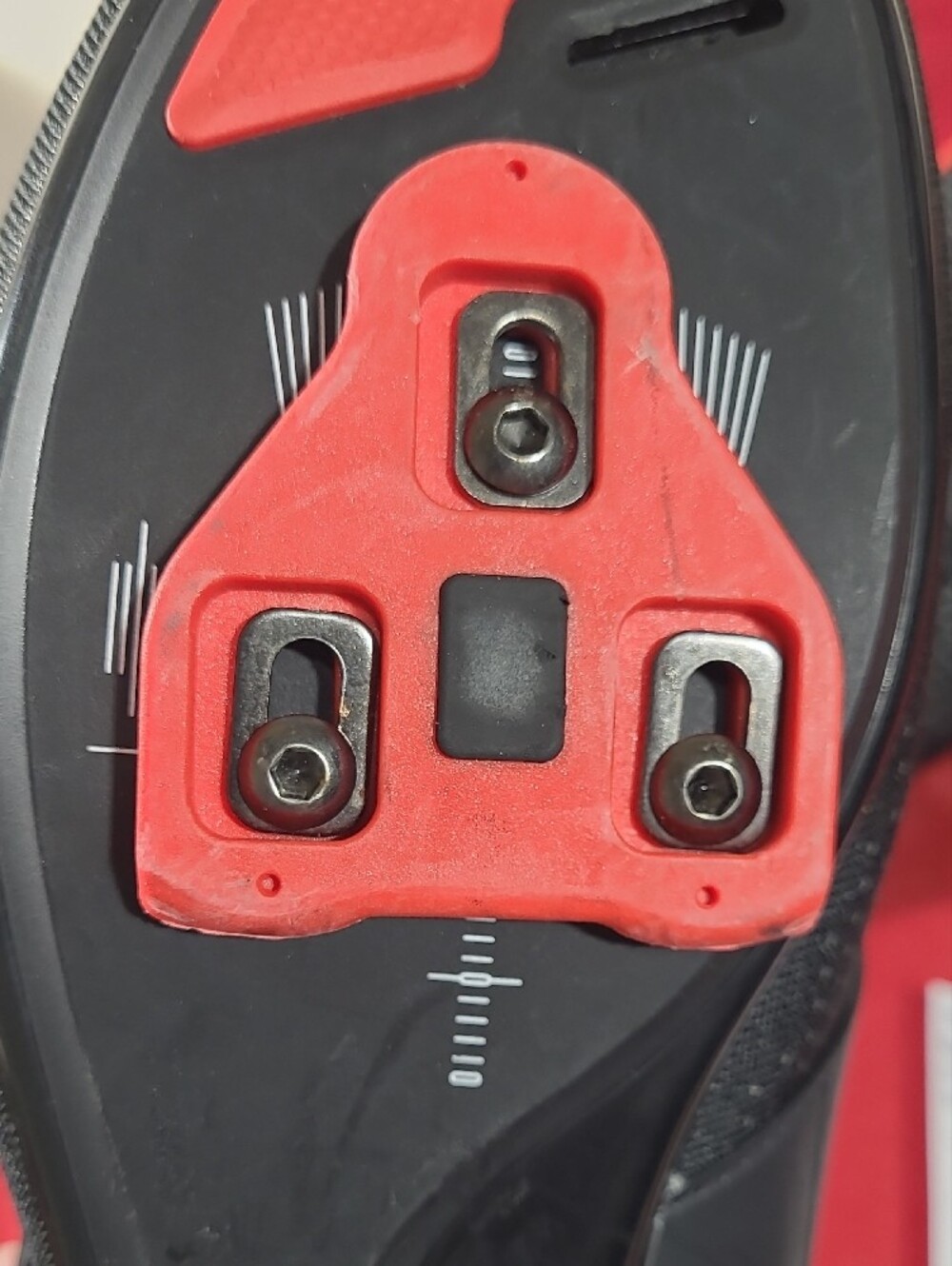 Peloton Black Altos Cycling Shoes with Red Accents - Picture 7 of 10